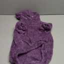 Dog Sweaters for Large Dogs,Dog Hoodie,Warm Fuzzy Fleece Sweatshirt with Hood & Pocket,Leash Hole,Cozy Cold Weather Pet Clothes Sweater Hoodie for Large Dogs(Purple,2XL) (2XL: 35-55lbs)