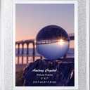 Amlong Crystal Sparkle Mirror Glass Picture Frames 5x7