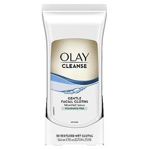 Olay Cleanse Gentle Facial Cloths, Fragrance Free, 30 count