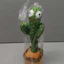 Qularlans Dancing Talking Cactus Toy with Adjustbale Volume, Baby Toys Stocking Stuffers Boys Girls Funny Gifts, Interactive Mimicking Repeating Singing, Light Up Toys 6-12 12-18 Months with Songs