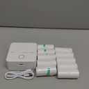 Print Pods Mini Printer, Thermal Inkless Sticker Maker with 10 Rolls Printing Paper, Pocket Printpod for phone, Impresora Portátil for Notes, Flashcards, Journal, DIY, Compatible with iOS & Android