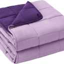 King Size Weighted Blanket for Adults (20 lbs, 80 x 87, Purple) Cooling Heavy Blanket for Sleeping Perfect for 190-210 lbs, Breathable Blanket for Adults & Couple All Season, Machine Washable