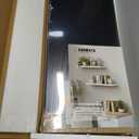 Black Floating Shelves 24 Inch, Modern Wall Hanging Book Shelf for Bedroom