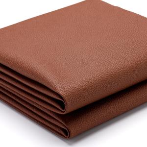 K-Musculo Vinyl Fabric, Marine Faux Leather Upholstery, for Upholstery Crafts, DIY Sewings, Sofa, Handbag, Earrings, Hair Bows Decorations (Brown 54'' X 36'' inch 1Yd)