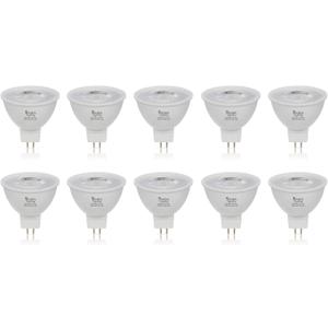 Simba Lighting LED MR16 5W 12V Light Bulb (10 Pack) 35W to 50W Halogen Spotlight Replacement for Landscape, Accent, Track Lights, Desk Lamps, FWM EXN, GU5.3 Bipin Base, 2700K Warm White, Not Dimmable