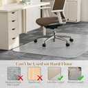Office Chair Mat for Carpet, 36" X 48" X 0.09" Desk Chair Mat for Carpet Floors, Clear and Thick Rolling Computer Chair Mats with Non-Slip Studded for Home and Office Low Pile Carpets, 30" X 48" Rectangle