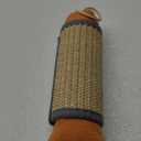 Cat Kicker Toy, 10 Inch Long Cat Scratcher Toy, Natural Sisal Toy for Indoor Cats (Oranger and Silver)
