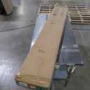 48x84 Inch Glass Sliding Barn Door Slab and 8ft Hardware Kit Included, 5 Frosted Glass, LVL Wood Panel Covered with White Water-Proof Scratch-Proof PVC Surface, Simple DIY Assembly