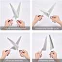 Professional Kitchen Scissors for Food,Poultry Shears Heavy Duty with Serrated Edge,Detachable Meat Cutting Scissor for Chicken Bone And Turkey,Bread serrated knife Whit 1Pcs