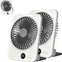 Portable Fan for Travel: Magnetic Small Rechargeable Fan & Cruise Essentials, 5000mAh Battery Operated Fan, Ultra-Thin Mini Desk Travel Fan for Sleeping, Must Have for Carnival Disney Cruise 2026