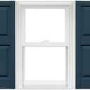 Mid America Raised Panel Vinyl Shutters (1 Pair) - 14.75 x 63, Classic Blue