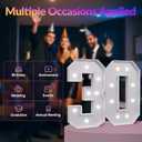 Number 10 Marquee Numbers 3 Feet Tall, 10th Birthday Decorations for Girls Boys, 10 Light Up Number for Party Large 10 Light Up Sign for Birthday Anniversary Decor