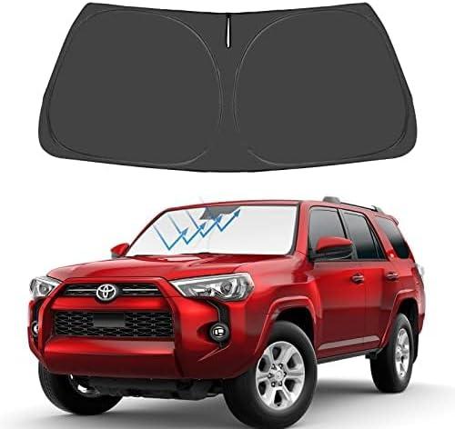 Proadsy for 4Runner 2010-2024 2025 Windshield Sun Shade 4-Layer Foldable Front Sunshade Protector Sun Visor Blocks UV Rays Keep Car Cooler