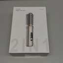 Cordless Hair Straightener Brush, 2 in 1 Curling & Straightening Brush with 200 Million Negative Ions, Mini Travel Hot Straightener Comb for Women, Fast Heating & Dual Voltage