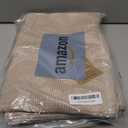 Homaxy Premium Kitchen Towels(18x 28, 6 Pack), Large Cotton Kitchen Hand Towels, Flat and Terry Dish Towels, 380 GSM Highly Absorbent Tea Towel Set with Hanging Loop, Khaki