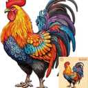 Wooden Puzzles for Adults, Wooden Rooster Puzzle, 270 Pcs Puzzles for Adults, Birthday Gifts for DIY Lover, Wood Puzzle Game (L-14.5 * 11.1in)