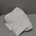 White No Hook Shower Curtain with Snap-in Fabric Liner Set, Waffle Weave Shower Curtains for Bathroom, Hotel Luxury Decor Bathroom Curtain Set, Waterproof & Washable,71Wx77H