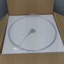 Alabaster White Replacement Glass Shade for Medium Base Socket Floor Lamp, Torchiere Lamp, E26 Base, 1-5/8" Fitter, 12" Diameter x 5.5" Height