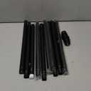 1” Diameter Curtain Rods Itself is 30 to 144 inch 1 Pack Fit 30-142 inch, 66 to 120 inch Window with Heavy Duty Adjustable Rod Matte Black Splicing Metal Extra Long Curtain Rod for Windows