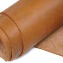 Bourbon Brown Tooling Leather Square 3.6mm-4.0mm (9-10oz) Thick Full Grain Cow Hide Leather Crafts Tooling Hobby Workshop Crafting Leather Heavy Weight (12"X12", Bourbon Brown)