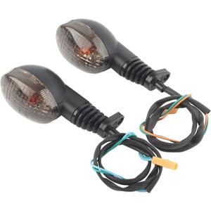 Motorcycle Turn Signal Light Compatible with Kawasaki EX250R NINJA 250R KLX250SF KLX230/VN650 Vulcan S Front/Rear Turn Signal Indicator Light Blinker Lamp Motorcycle,(Smoke)