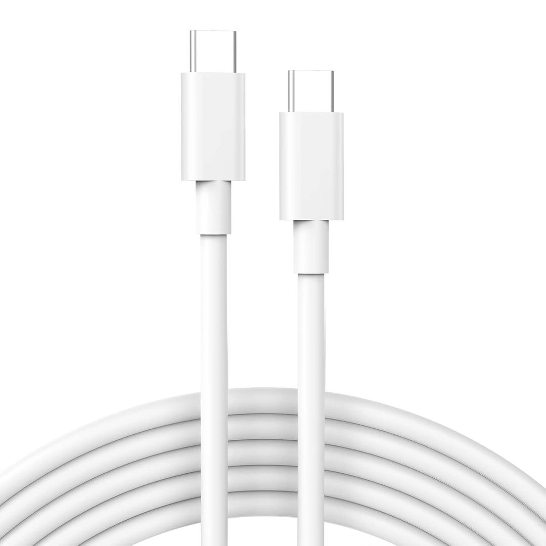 IFEART 10ft USB C to USB C Cable for iPad Pro 13/12.9/11 inch, Air 5/4, Mini 6, MacBook Air/Pro Charger, iPhone 16/15 Pro Max Plus, Pixel, USBC Type C Fast Charging Cord