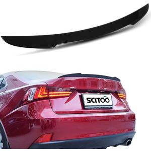 SCITOO ABS Spoiler Wing Fits for 2016-2017 for Lexus for IS200t,2014-2015 for Lexus for IS250,2016-2020 for Lexus for IS300,2014-2020 for Lexus for IS350 1PC Glossy Black Rear Trunk Spoiler Wing