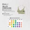 Bali Women's Wireless Bras for Women - Comfort Revolution Wireless Bra - Adjustable & Supportive, Large