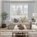 SHINELAND 108 Inch Blackout Cream Curtains, 9FT Thermal Insulated Pinch Pleated Drapes for Living Room Bedroom, 2 Panels Set, 9 FT Length 40'' W x 108'' L, Light Grey