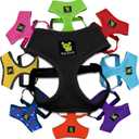 EcoBark Dog Harness  EcoFriendly Max Comfort Harnesses  Luxurious Soft Mesh Halter  Over The Head Harness Vest No Pull and No Choke for Small, Toy Breed, and Teacup Dogs (XS, Black)