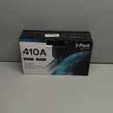 410A Compatible Toner Cartridges Replacement for HP 410 410X CF410A for Color Pro MFP M477fnw M477fdw M477fdn Pro M452dn M452nw M452dw Printer,2 Black