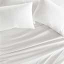 Linen Market Double-Brushed Microfiber King Sheet Set 4 Piece  Oeko-TEX Certified Ultra Soft & Wrinkle-Free - 16" Deep Pocket Sheets - Easy Care King Size - White