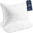 Beckham Hotel Collection Bed Pillows Standard/Queen Size Set of 2 - Original Soft Down Alternative Pillow for Sleeping - Soft Support for Back, Stomach or Side Sleepers (White)