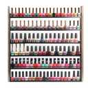 J JACKCUBE DESIGN Rustic Wood Nail Polish Organizer with 6 Tier shelves 100 bottles Wall Mount Display Rack Makeup Bottles Holder Storage for Nail Salon Bedroom Dress room - MK528A
