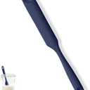U-Taste Silicone Jar Spatula for Sourdough Starter: Long Skinny Food-Grade Jam Spreader, Sturdy Stirring Stick Bowl Scraper with Flexible Spoon Tip, Mixing Tool, Peanut Butter Knife (Midnight Blue)