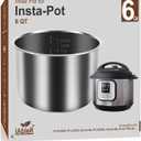 Genuine Inner Pot for Instant Pot 6 Qt Pot for InstaPot Inner Cooking Pot Stainless Steel (Equivalent to IP-POT-SS304-60) Nonstick Pots for IP-DUO, LUX, CSG 6Qt, 6 Quart