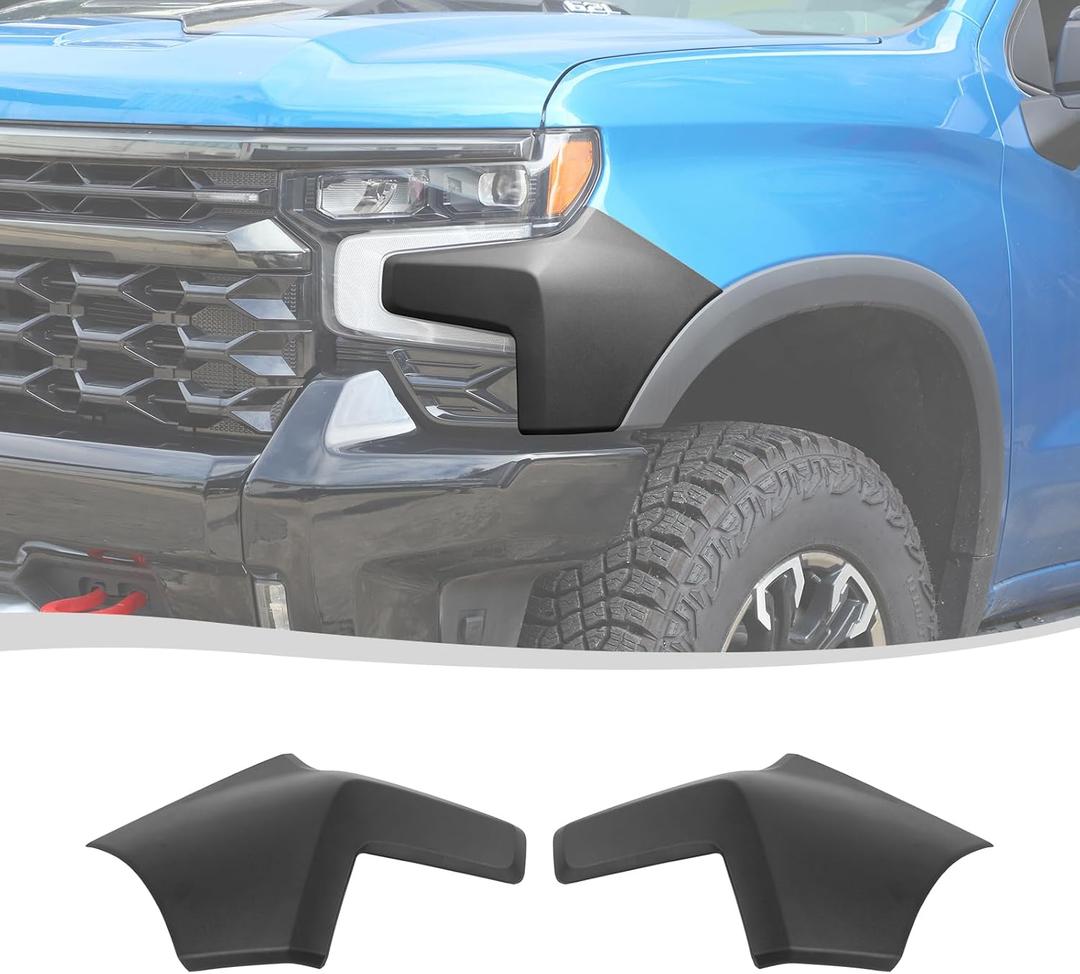Voodonala for Chevy Silverado 2022-2024 ZR2 Front Hood Cowl Body Armor,Outer Cowl Cover,Edge Guards Exterior Accessories Compatible with Chevy Silverado ZR2 2022-2024(Matte Black)