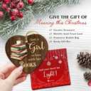 Book Lovers Christmas Ornament 2025  Just a Girl Who Loves Books, Book Club, Library Christmas Ornament 2025  Unique Gifts for Readers, Book Lovers, Ceramic Christmas Tree Decorations