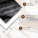 TWINNIS Super Soft Shaggy Rugs Fluffy Carpets, 6x9 Feet, Indoor Modern Plush Area Rugs for Living Room Bedroom Kids Room Nursery Home Decor, Upgrade Anti-Skid Rectangular Fuzzy Rug, Black Gray