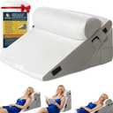 10-in-1 Adjustable Design 3PCS Wedge Pillow for Sleep Apnea, Wedge Pillow for Acid Reflux Relief, Orthopedic Headboard Bed Wedge Pillow for Sleeping, Neck & Back Support for Snoring and Reading, Large