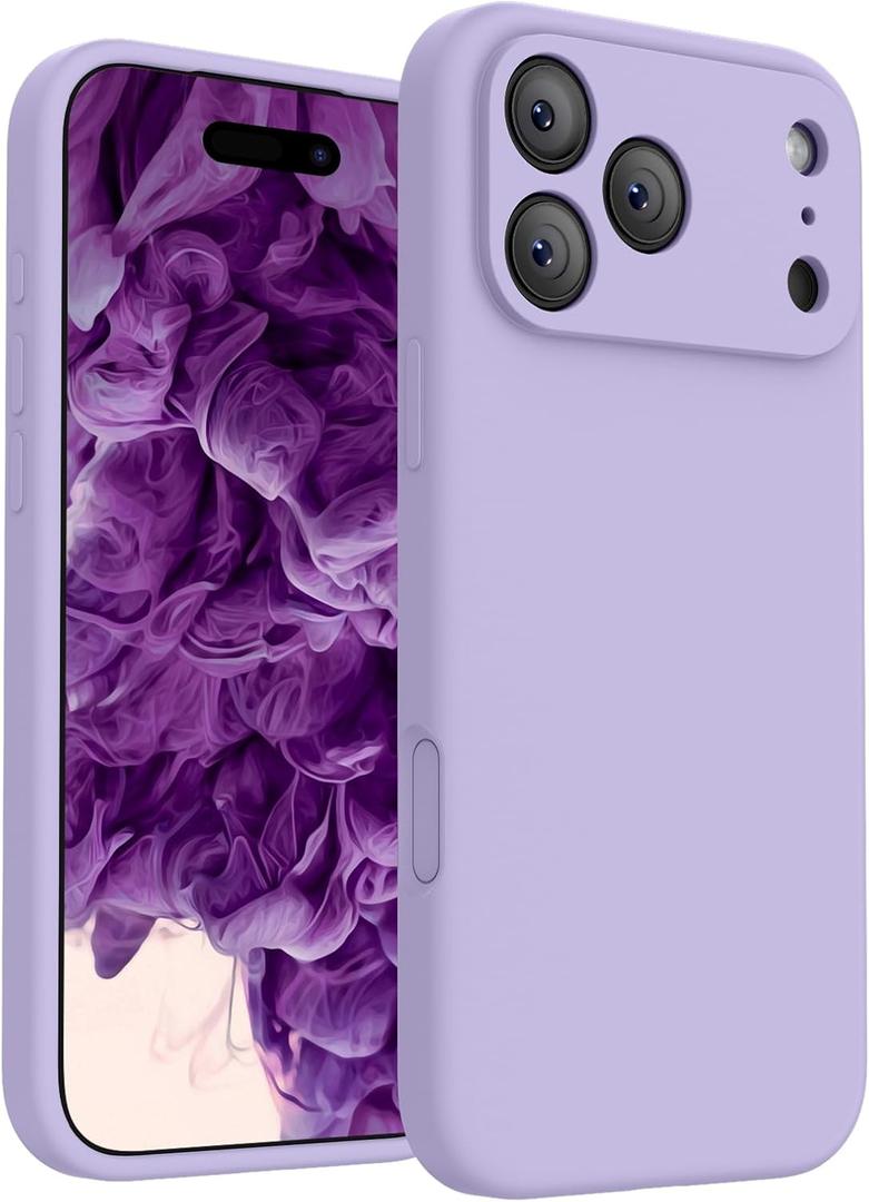 FireNova Magnetic for iPhone 17 Pro Case, Compatible with MagSafe, [Integrated Silicone Camera Control Button] [Camera Protection] Anti-Scratch Microfiber Lining Phone Case, 6.3", Clove Purple