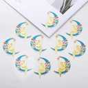 10pcs Suncatcher Parts Metal Blue Fairy Window Pendant DIY Part Ornament DIY Part Hand-Crafts