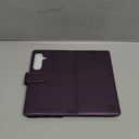 Wallet Case for Samsung Galaxy S25 Plus/S25+, RFID Blocking Credit Card Holder, PU Leather Folio Flip Kickstand Protective Shockproof Cover for Galaxy S25 Plus (Purple)