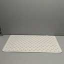 WHP Non Slip Bath Mat, Made of Real Rubber, Bath Mat for Elderly, Pets, and Children, Secure Gripping Mat (14"x22" Ecru)