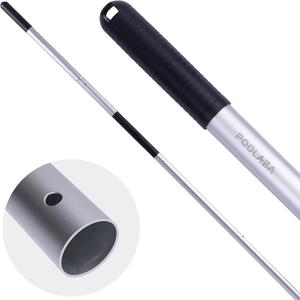 POOLAZA Pool Pole DualHandle, Anodized Aluminum Pool Skimmer Pole, Detachable & Telescopic Pool Pole Up to 10.5 Ft, Portble Pool Poles for Cleaning Suitable for Pool Skimmer, Vacuum Head, Brush Etc.