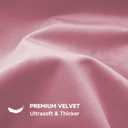 QUORGVES Pink Velvet Pillow Covers 20x20 Inch Set of 2, Soft Solid Decorative Square Throw Pillow Covers, Decor Cushion Covers for Bed Sofa Couch Bedroom Living Room