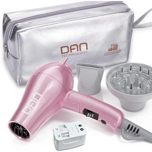 DAN Auto Dual Voltage Hair Dryer,Hair Blow Dryer,Compact Folding Blower,Small hairdryer with Diffuser & Concentrator,Portable Dryer with Multi-Function Plug Adapter,Travel hairdryers for Women : Beauty & Personal Care