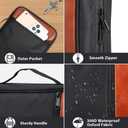 GERMUN Bible Cover with Durable Handle, Carrying Book Case Church Bag Bible, Protective with Zippered Pocket, Bible Accessories Supplies, Book Protector for Book Lovers, Black Brown
