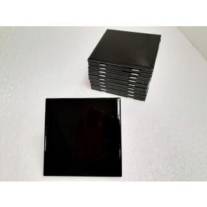 4 in Black Ceramic Tile 4.25 inch Shower Bathroom Kitchen Backsplash American Olean Gloss 4 1/4" Box 10 Piece