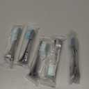 Replacement Toothbrush Heads Compatible with AquaSonic Black Series Vibe Series Electric Toothbrush, Curved Shape Design Planted with Nylon Bristle (Black)